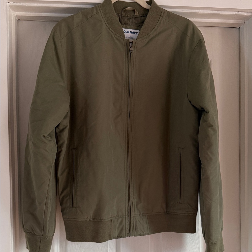 Old Navy Men's Olive Bomber Jacket
